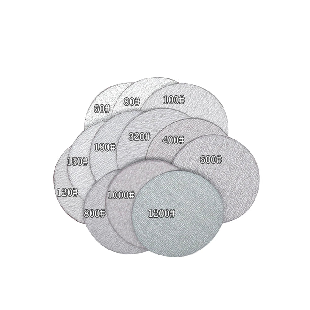 75mm 60-1200 Grit Dry Sanding Discs 3 Inch Hook and Loop Abrasive Sandpaper Pads