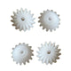 0.5 Module Plastics Bevel Gear Small Gears White 16 Teeth for Toys DIY