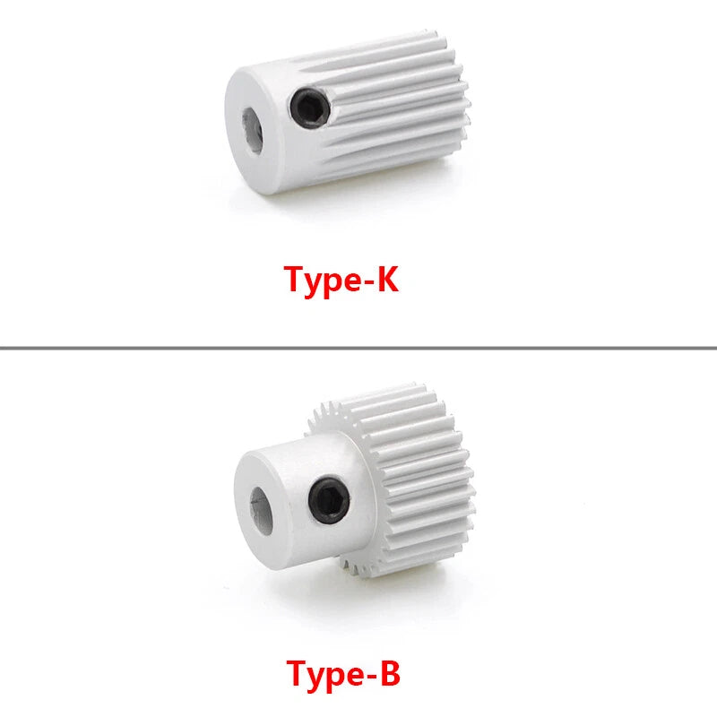 Module 0.5/1/1.5 Precision Spur Gear Aluminium 12-60 Tooth Motor Pinion with Hub
