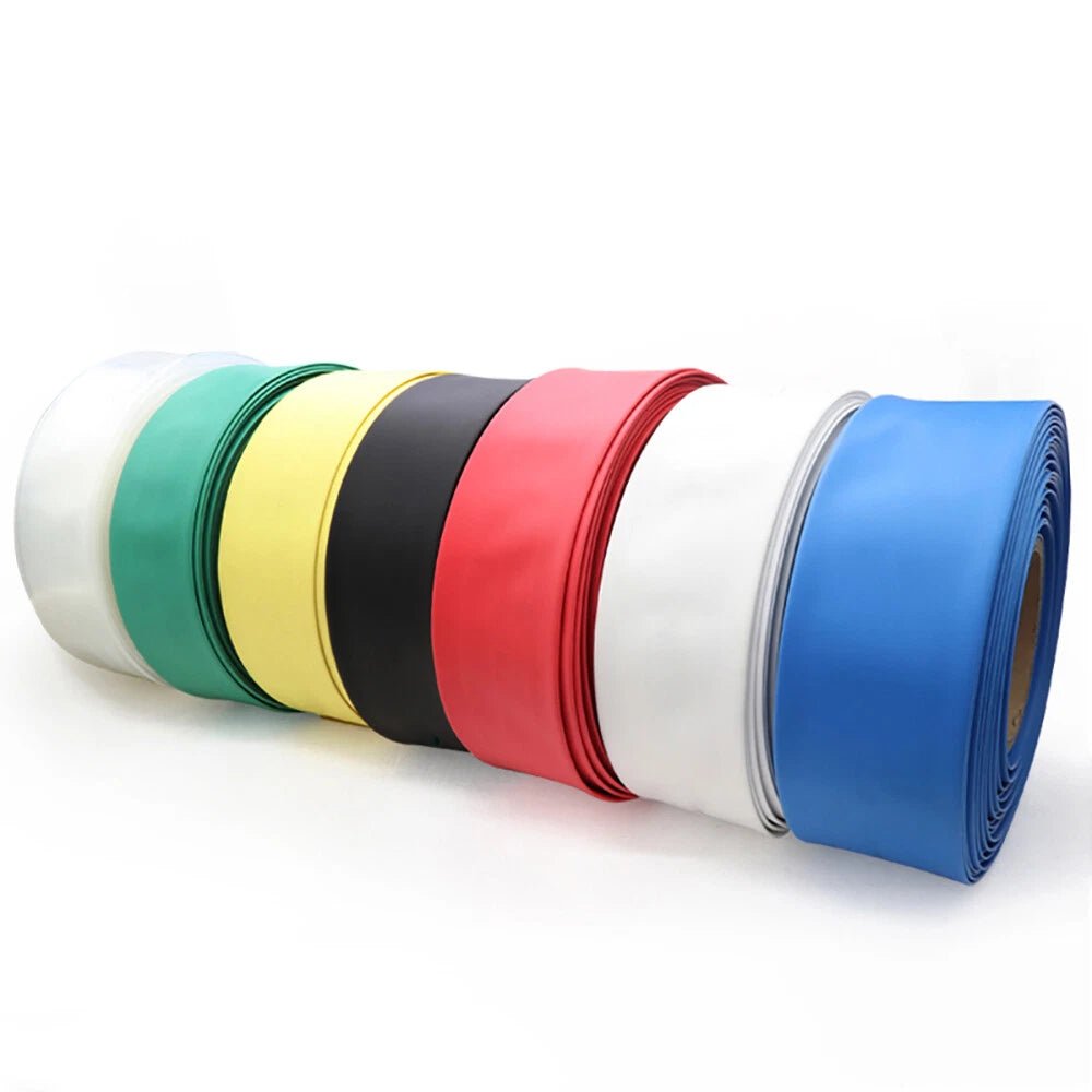 Heat Shrink Tubing 20cm — Φ20mm to Φ210mm, 2:1 Ratio, Black & Clear - HomeDIYer