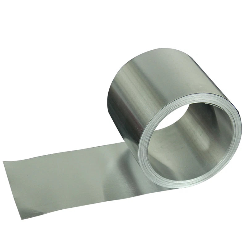 304 Stainless Steel Shim Sheet Foil Strip — 0.05 to 0.5mm Thick, 300×1000mm Metal Band Roll