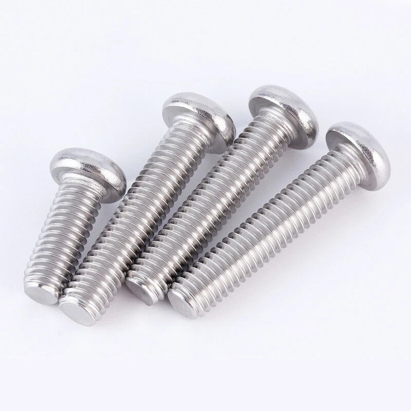 M2 M2.5 M3 Phillips Pan Head Screws – 316 Stainless Steel Marine Grade, Fully Threaded