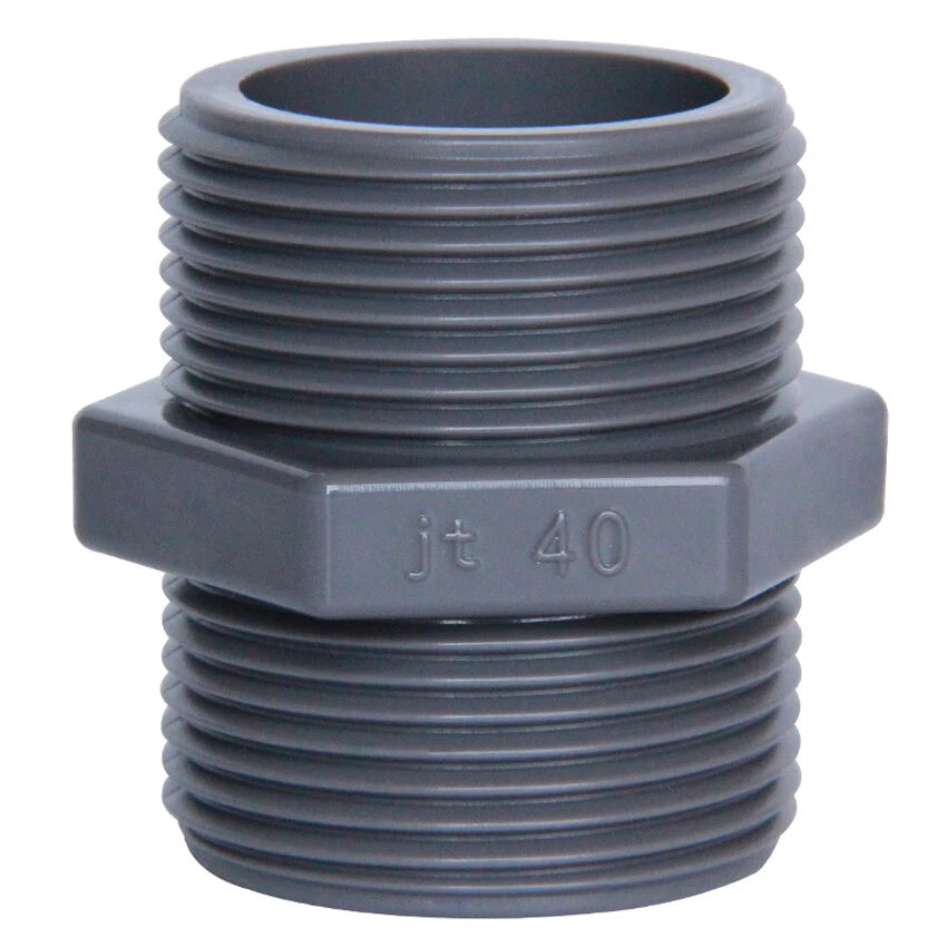 PVC 1 2" -2" Male Thread Straight Connector Water Pipe Fittings Joint Adapter