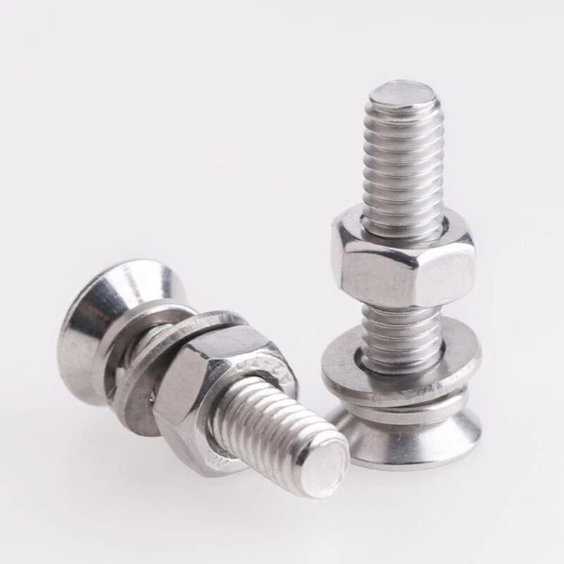 Phillips Machine Screws Countersunk Flat Head Bolts+Nuts Washers A2 Stainless