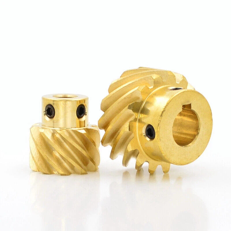 Brass Helical Gears Module 1-1.5 45 Degree 10 13 15 Teeth Motor Pinion Gear