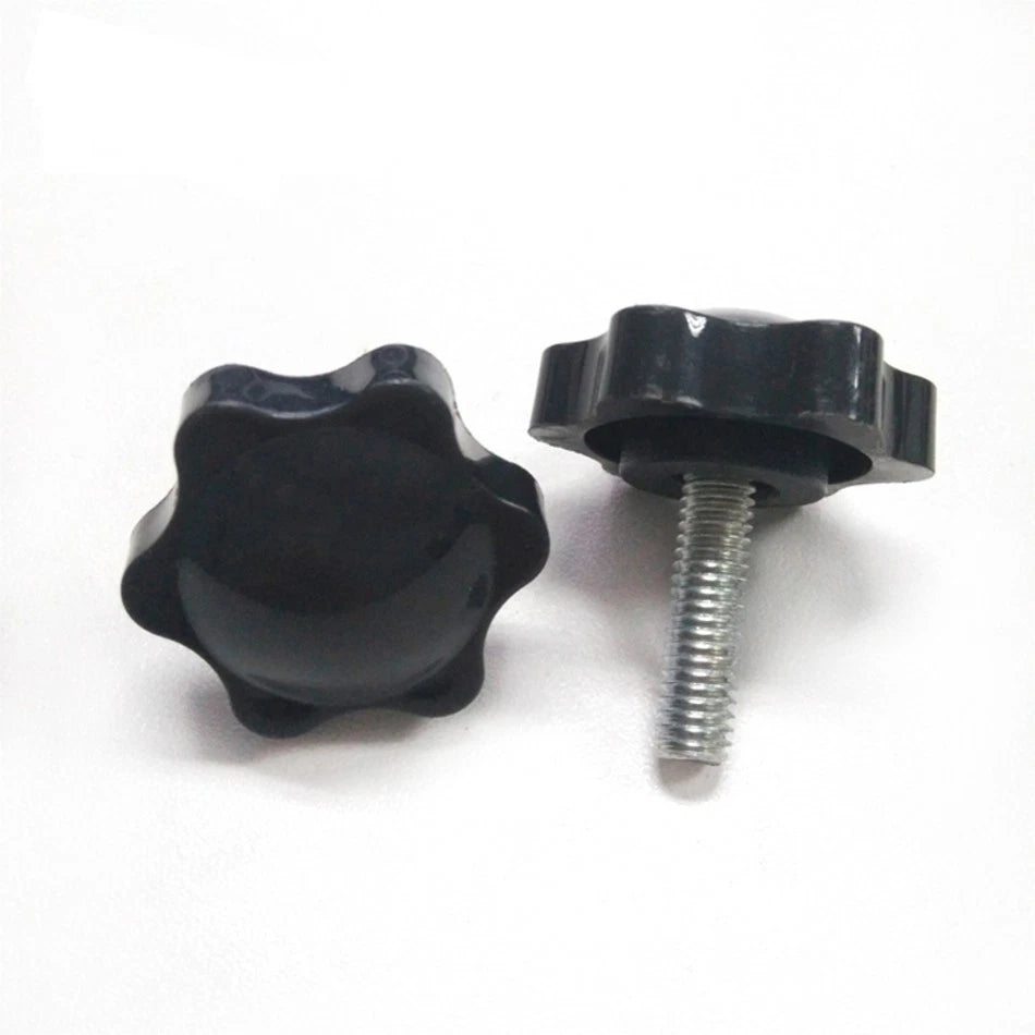 M5 M6 M8 Plastic Black Rosette Thumb Screws Knobs Bolt Star Knob Thumbscrews