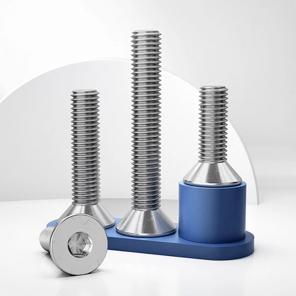 M3 Countersunk Allen Key Machine Screws — A2 Stainless Steel Hex Socket Bolts