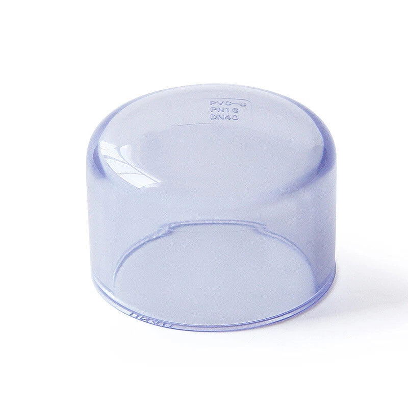 UPVC PVC Cap Pipe Fittings End Caps Corrosion resistant ID 20-110mm Clear
