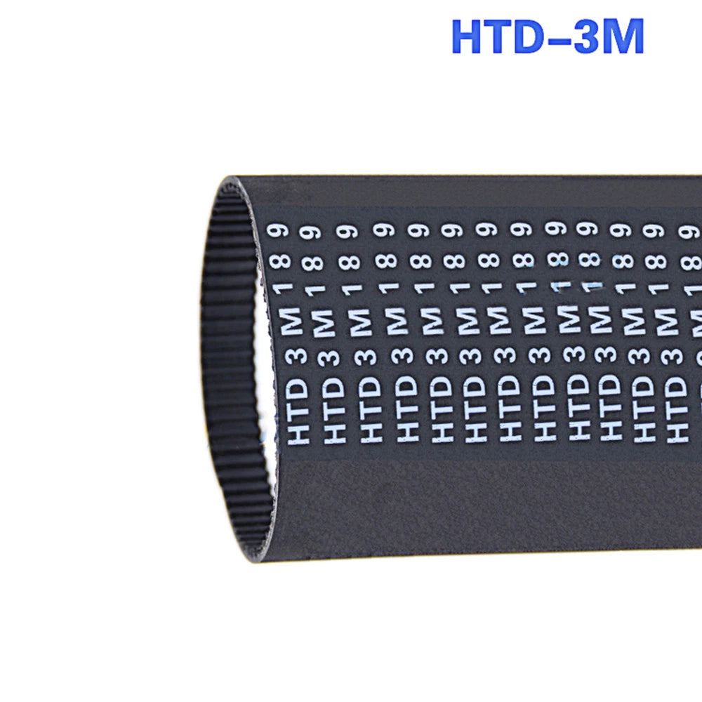 HTD 3M Closed-Loop Synchronous Timing Belt — 10mm & 15mm Width, Multiple Lengths