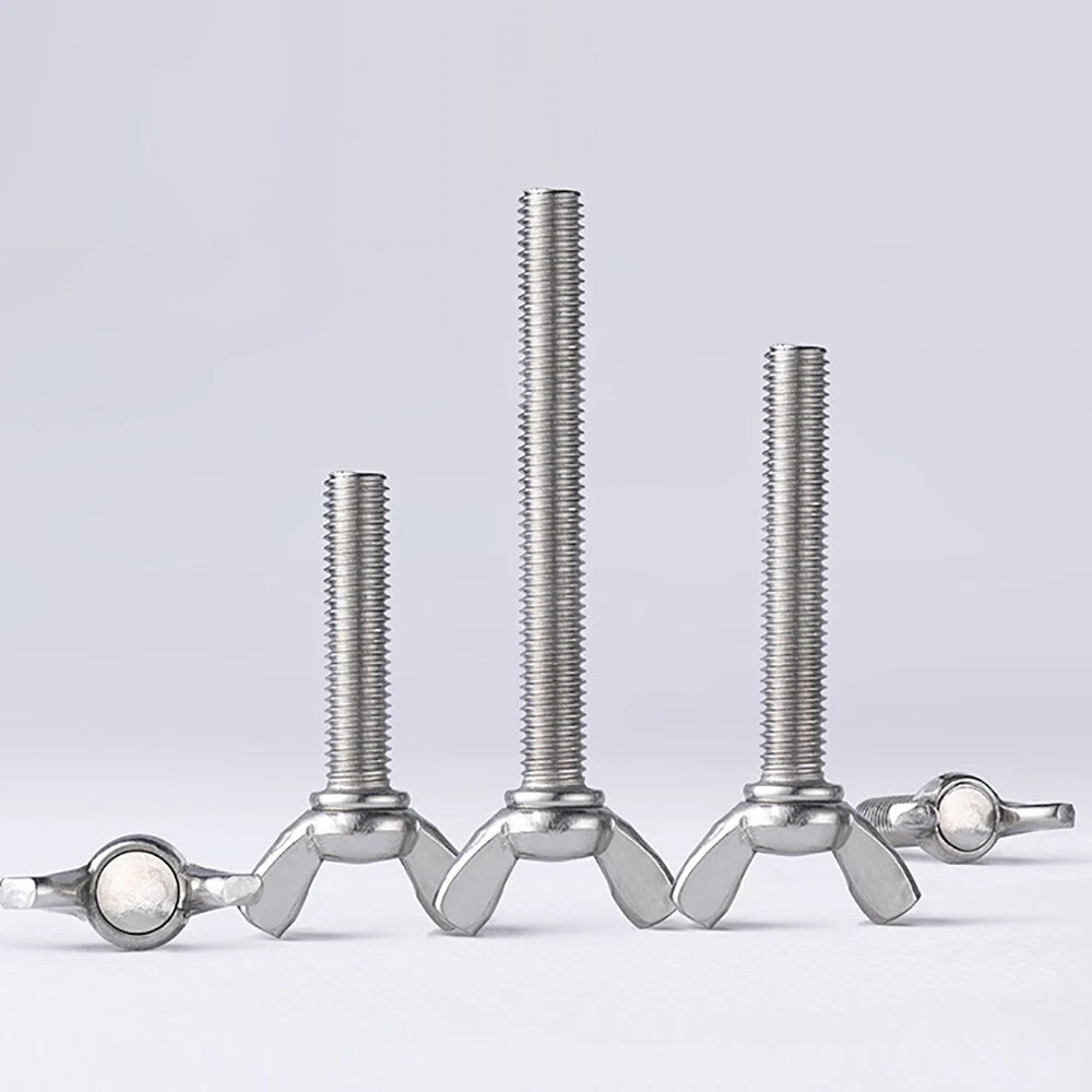 Butterfly Wing Screws M5 M6 M8 Thumb Wing Bolts Stainless Steel A2 Length 8-50mm