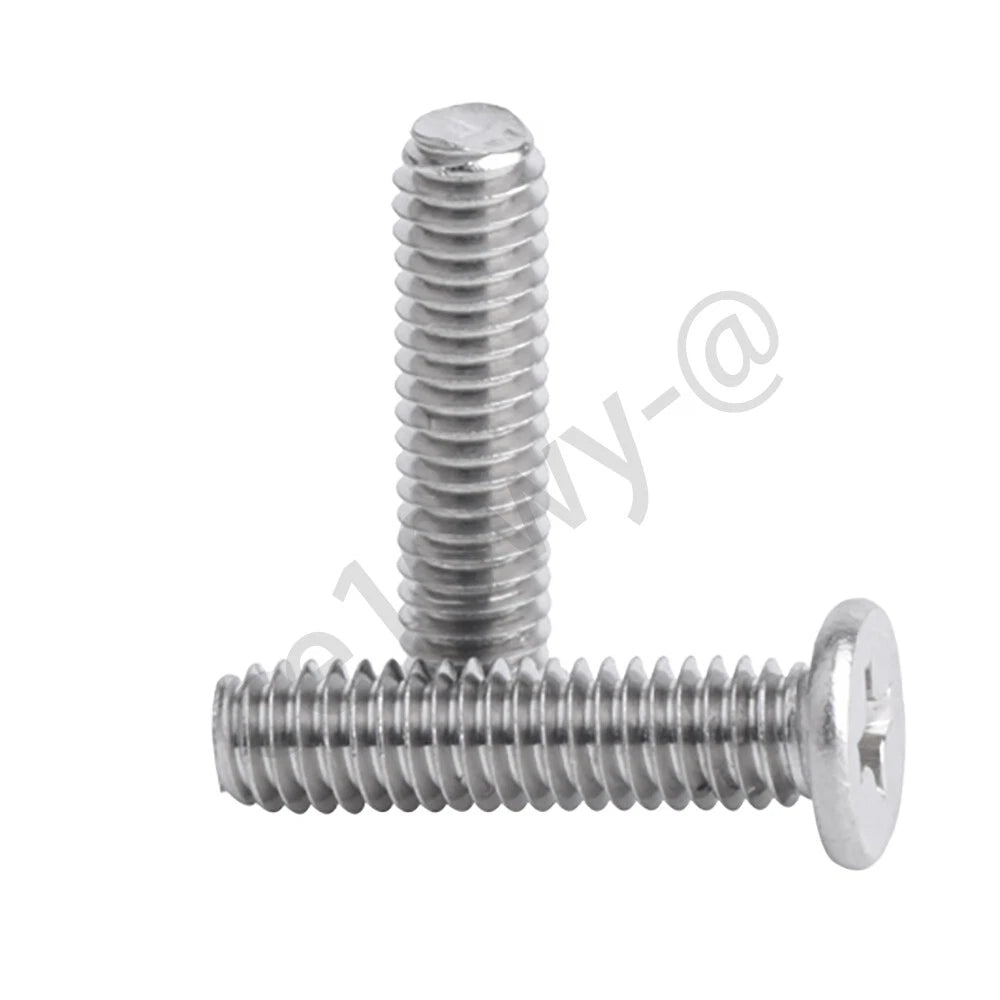 Phillips Low Wafer Head Machine Screws – M2 M2.5 M3 M4, 304 Stainless Steel for Low‑Profile Electronics & Appliances