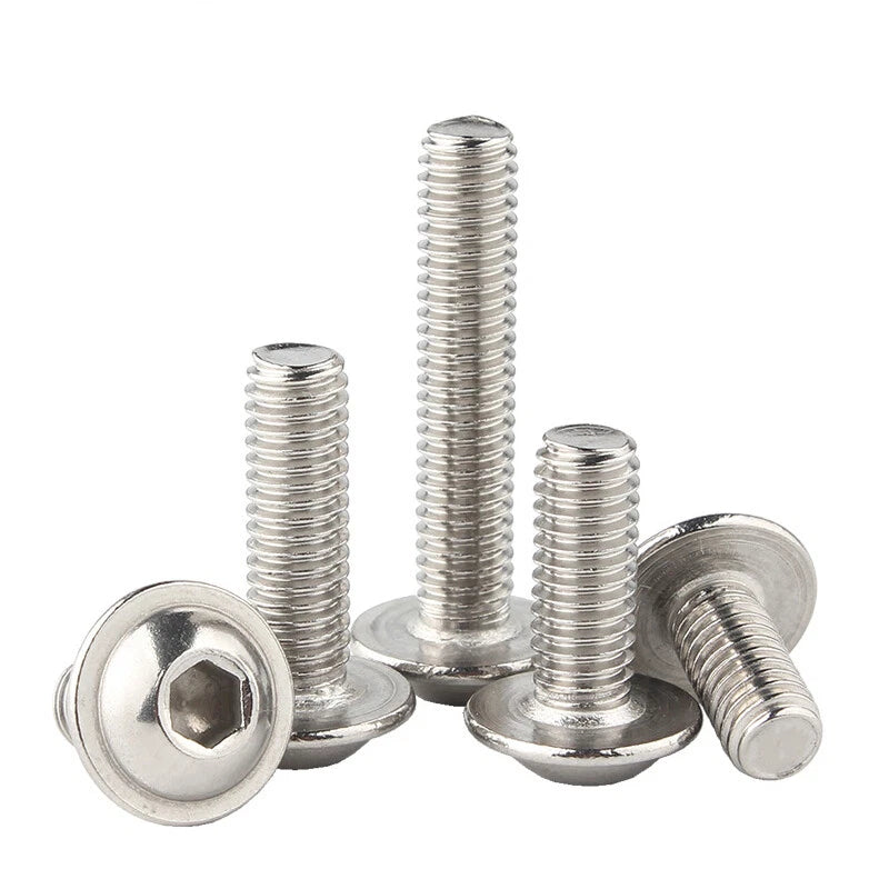 Hex Socket Pan Head Screws – A2 Stainless Steel, M2 to M8, Metric, Fully Threaded (3–60mm Lengths)