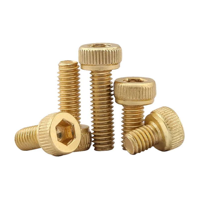 Brass Hex Socket Cap Screws Cup Head Bolt M2 M2.5 M3 Full Thread Machine Screws