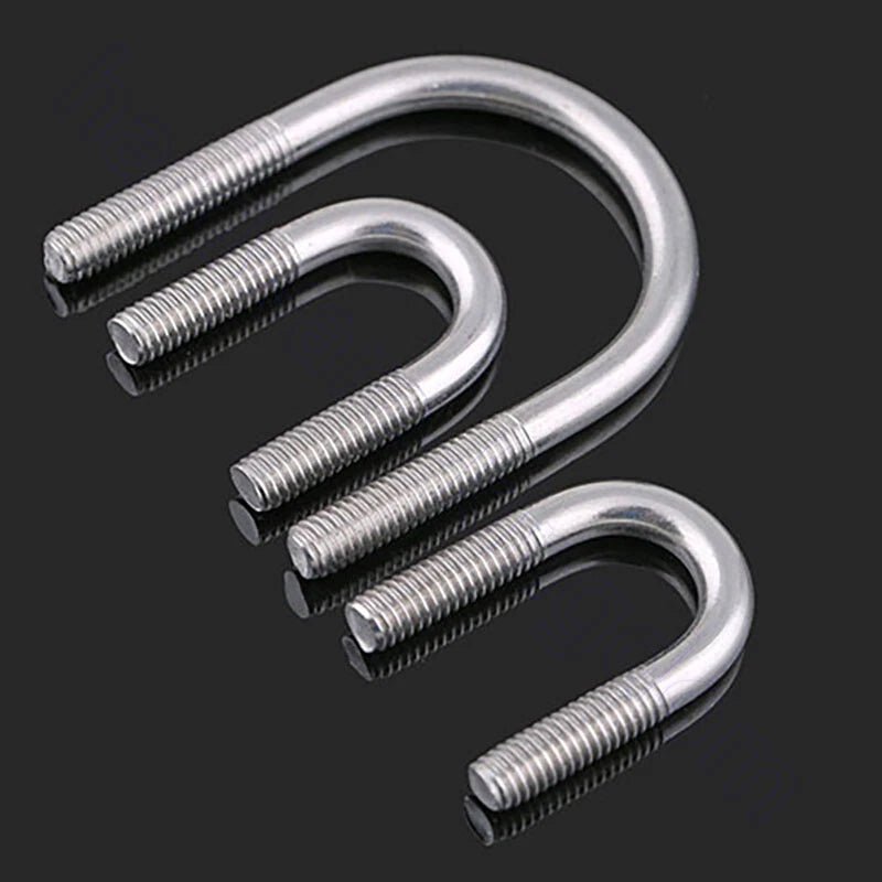 304 Stainless Steel U - Bolts — M6 M8 M10 M12, Pipe Clamp U - Bend Screws with Nuts - HomeDIYer