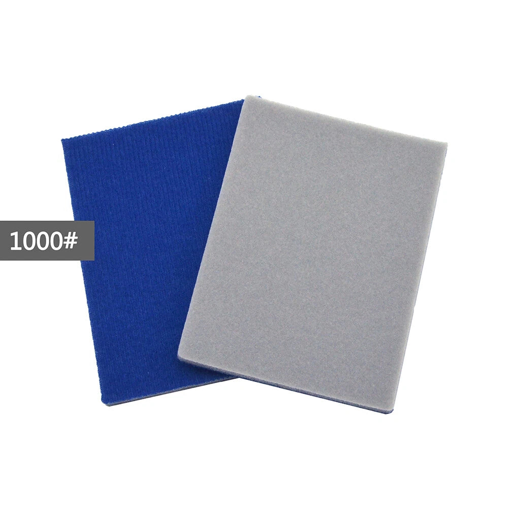 75x100mm Wet Dry Spong Sanding 300-3000 Grit Hook Loop Sandpaper Polishing Block