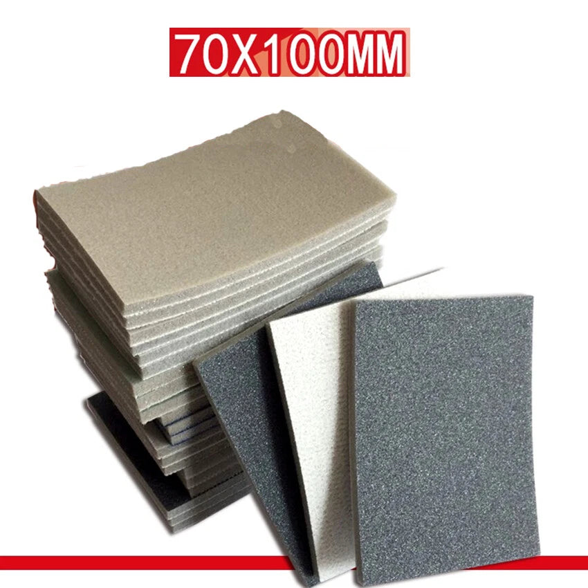 Foam Sanding Block Flexible Wet/Dry Abrasive Sandpaper Sponge Pads 300-3000 Grit