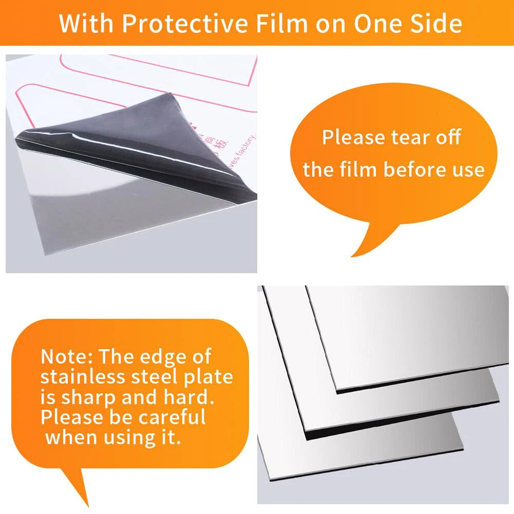 304 Stainless Steel Sheet Plate | Brushed & Polished Finish | 0.05mm–3mm Thick