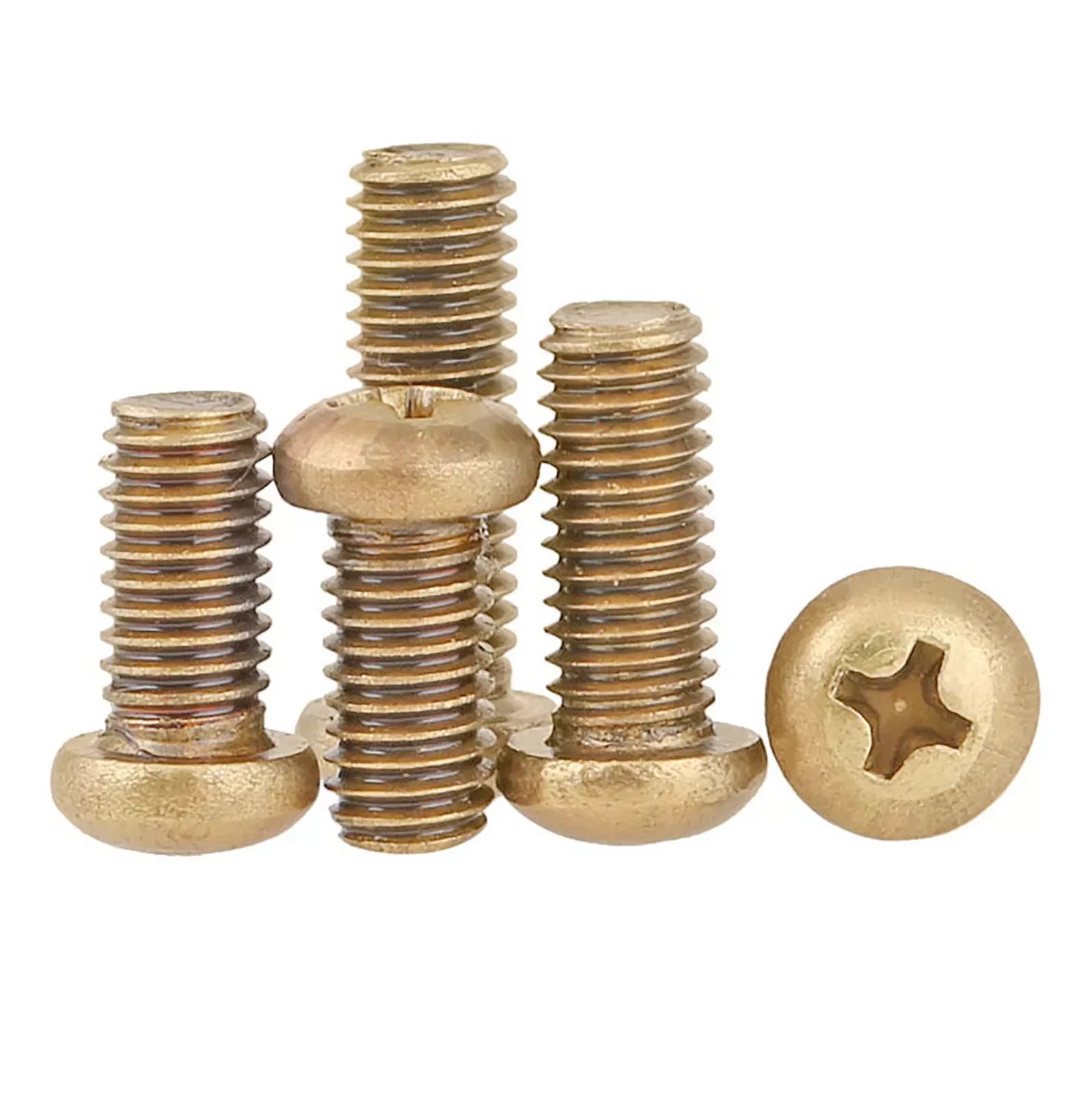 M5 M6 M8 Brass Pozi Phillips Pan Bolts Machine Screws Button Head Bolts DIN 7985