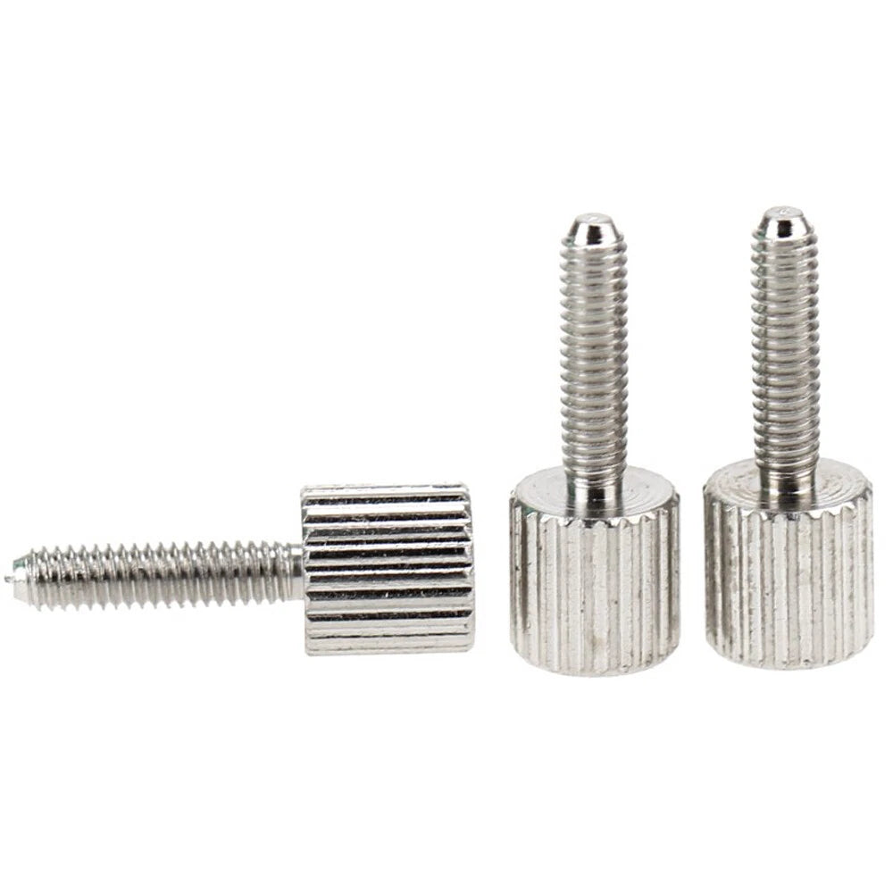 M2.5 Knurled Thumb Screws — Flat Head, Hand-Grip Bolts for PC Case & Electronics