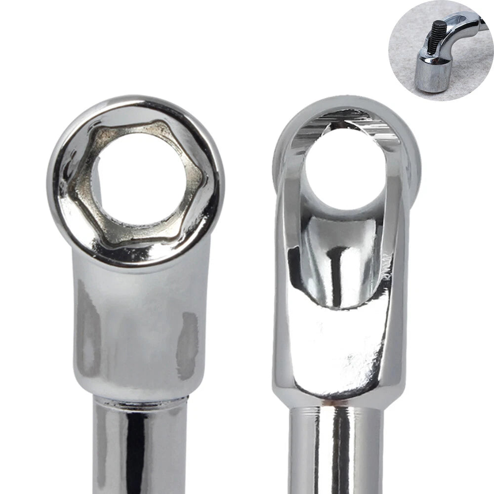 1Pcs 6-27mm Metric Angled Head Socket Wrench L Shaped Double Ended Spanner