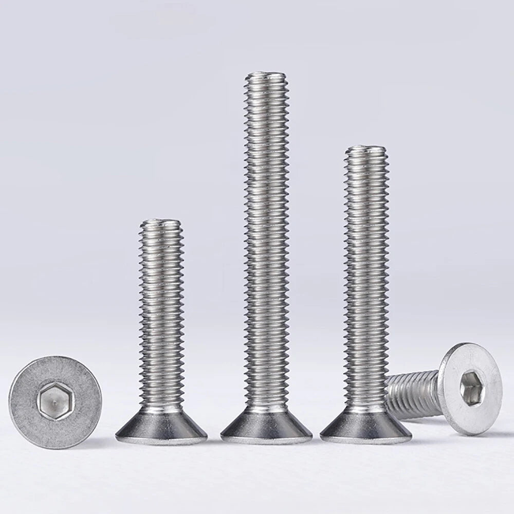 UNC Countersunk Socket Cap Screws A2 Stainless Steel — #2-56 to 5/16-18