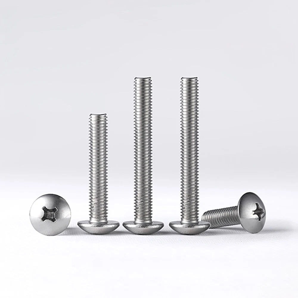 M4-M8 Phillips Truss Head Machine Screw Large Flat Head Screws Stainless Steel
