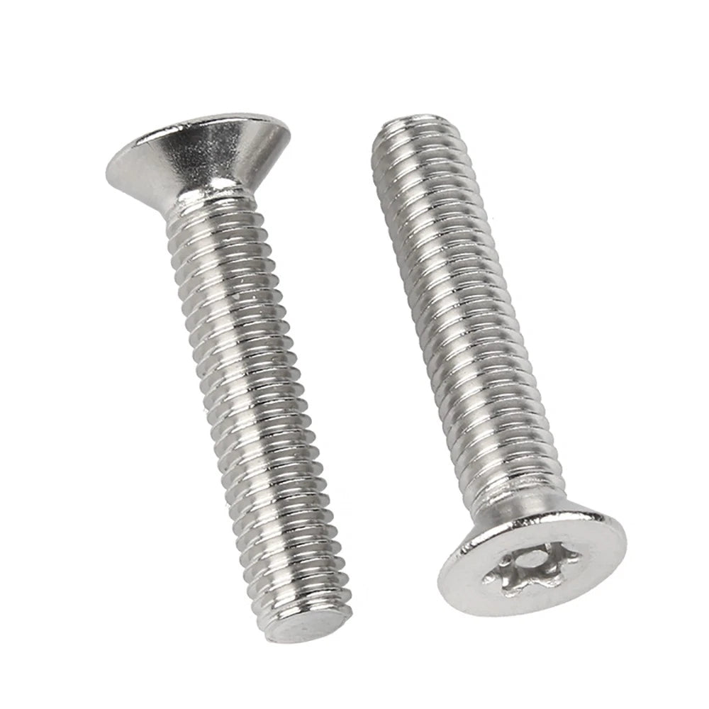 M3–M8 Pin Torx Countersunk Flat Head Machine Screws | A2 Stainless Steel - HomeDIYer