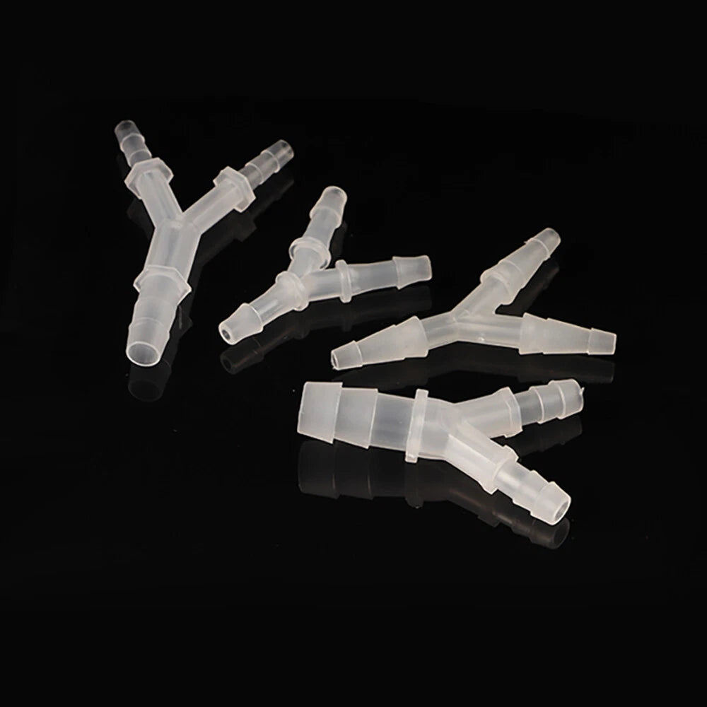 Y-Type 3-Way Barbed Hose Connector — Plastic Tee Fitting for Tube & Pipe