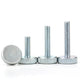 FLAT HEAD KNURLED THUMB SCREWS CARBON STEEL ZINC PLATED M8 M10 THUMBSCREWS