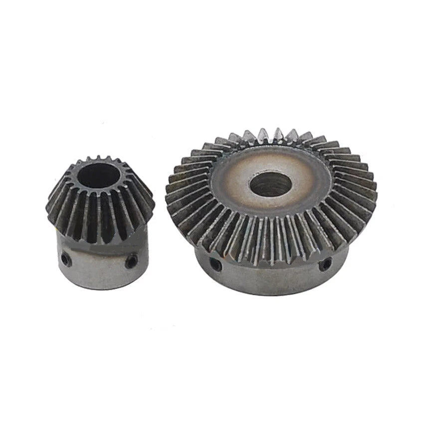 1.5 Modulus Metal Umbrella Gear 20/40T 90° 1:2 Pairing Bevel Gear Bore 8-20mm