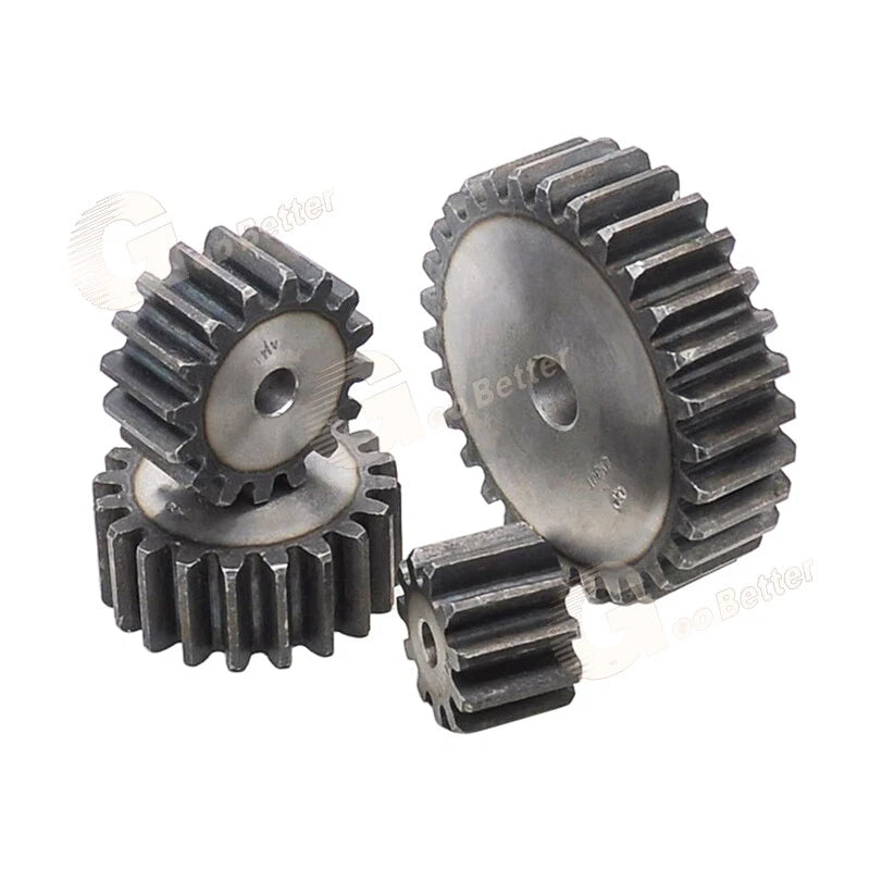 Steel Spur Gear Mod 4 Pinion Gear 10-24 Teeth 48-104mm OD Motor Flat Gears
