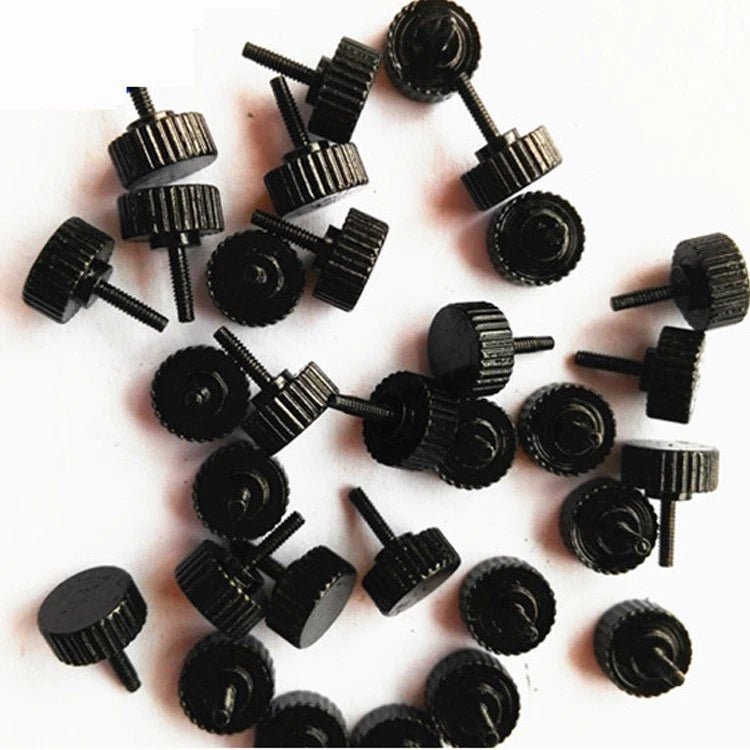 M1.6 High‑Type Knurled Thumb Screw – Black Carbon Steel Hand Grip Bolt (3–10mm) - HomeDIYer