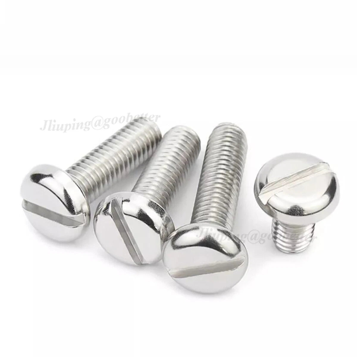 Slotted Pan Head Machine Screws – A2 Stainless Steel, M1.6 to M10, Fully Threaded - HomeDIYer