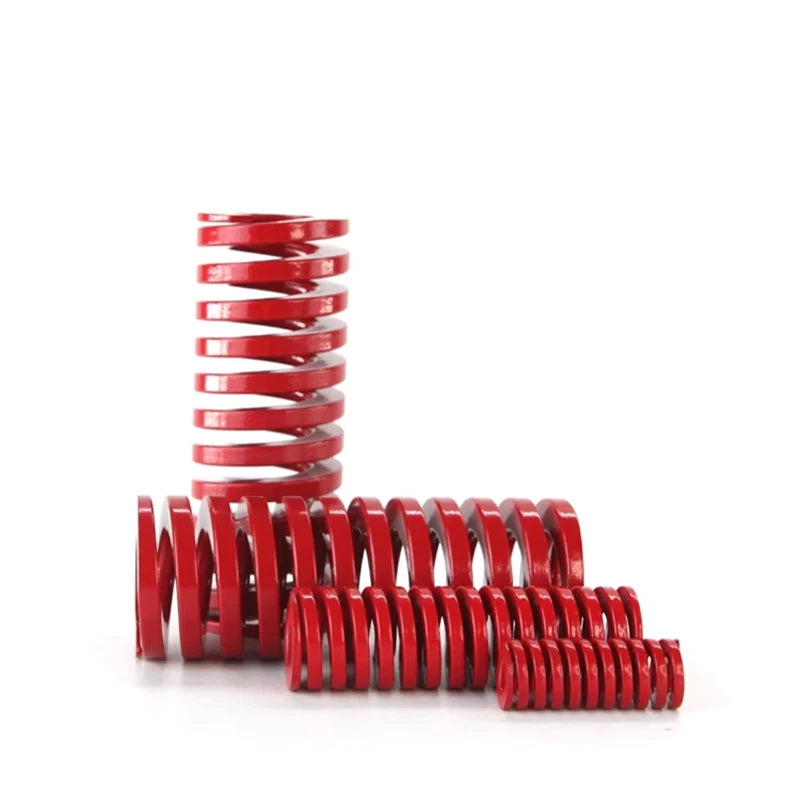 Red-Medium Duty Load Compression Spring Die Springs O.D:8-22mm Length:20-175mm