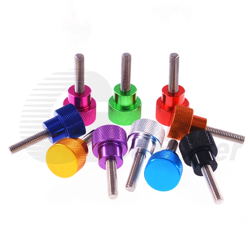 4pc M5 Adjustable Knurled Thumb Shoulder Screws 6-100mm Stainless Steel Aluminum