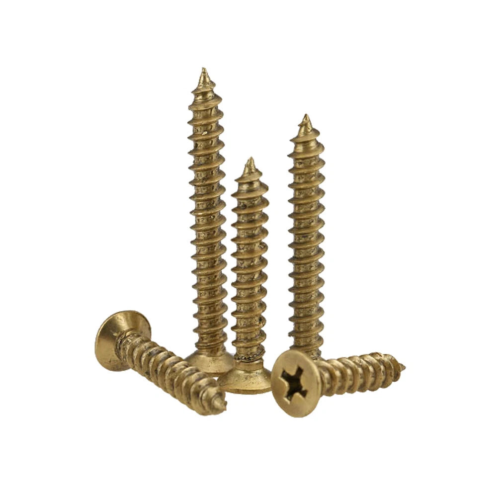 M3 M4 M5 Brass Countersunk Flat Self‑Tapping Screws – Phillips Drive