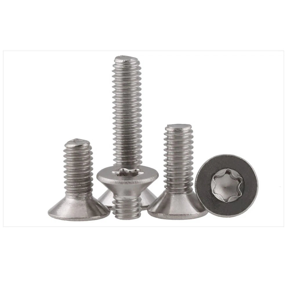 Torx Countersunk Machine Screws – M2.5 M3 M4, A2 Stainless Steel, Hexalobular Socket, Flat Head