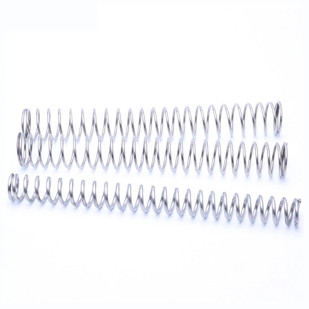 10pcs 304 Stainless Steel Compression Spring Pressure Springs 0.2/0.4mm L=5-50mm