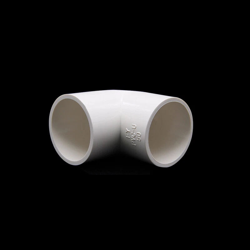 16mm-200mm White PVC 90 Degree Water Supply Elbow Joint Water Pipe Fittings