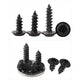 Phillips Flange Pan Head Self‑Tapping Screws – M1.2–M4, Black Zinc Plated Steel