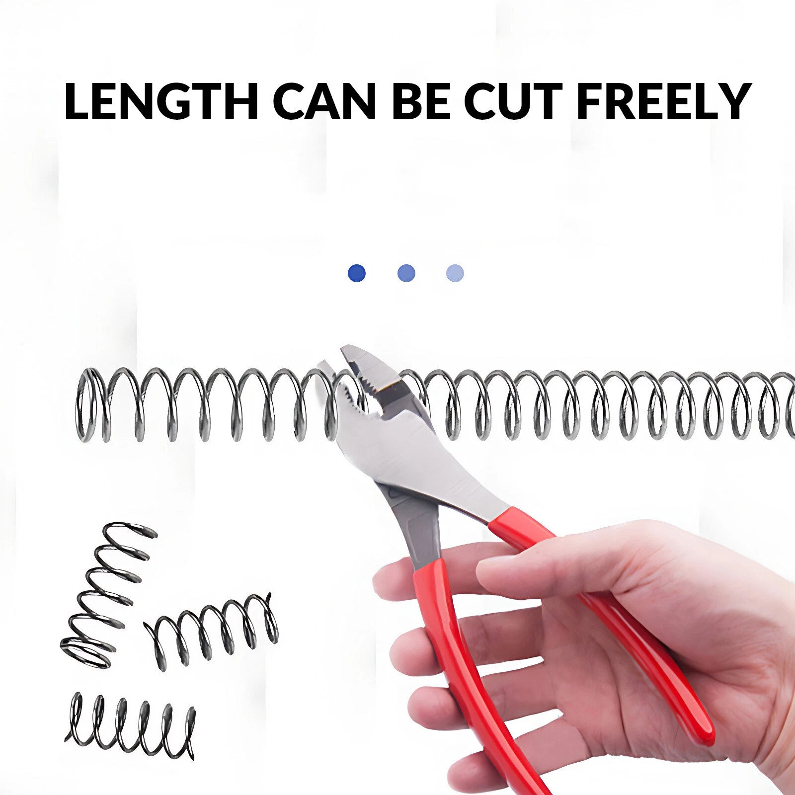 Compression Spring Steel 0.3mm - 4mm Wire Dia Pressure Coil Springs Length 300mm