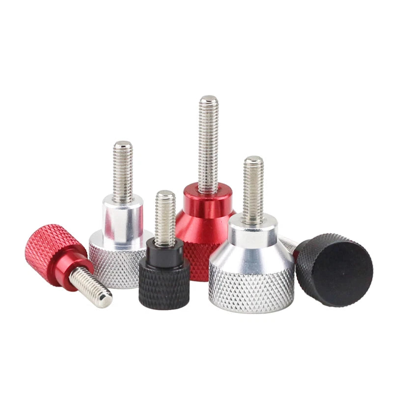 Knurled Thumb Screws with Steps – Aluminium Alloy Hand Grip Step Bolts M3 M4 M5 M6 M8 M10