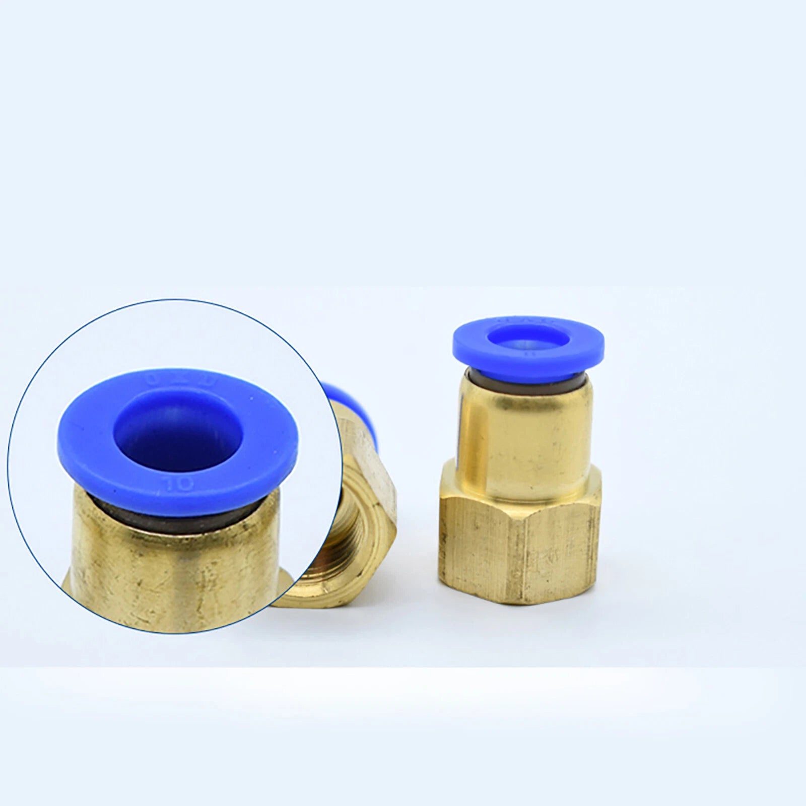 Pneumatic Straight Female Stud Push-In Fitting | BSP Thread x Hose Tube
