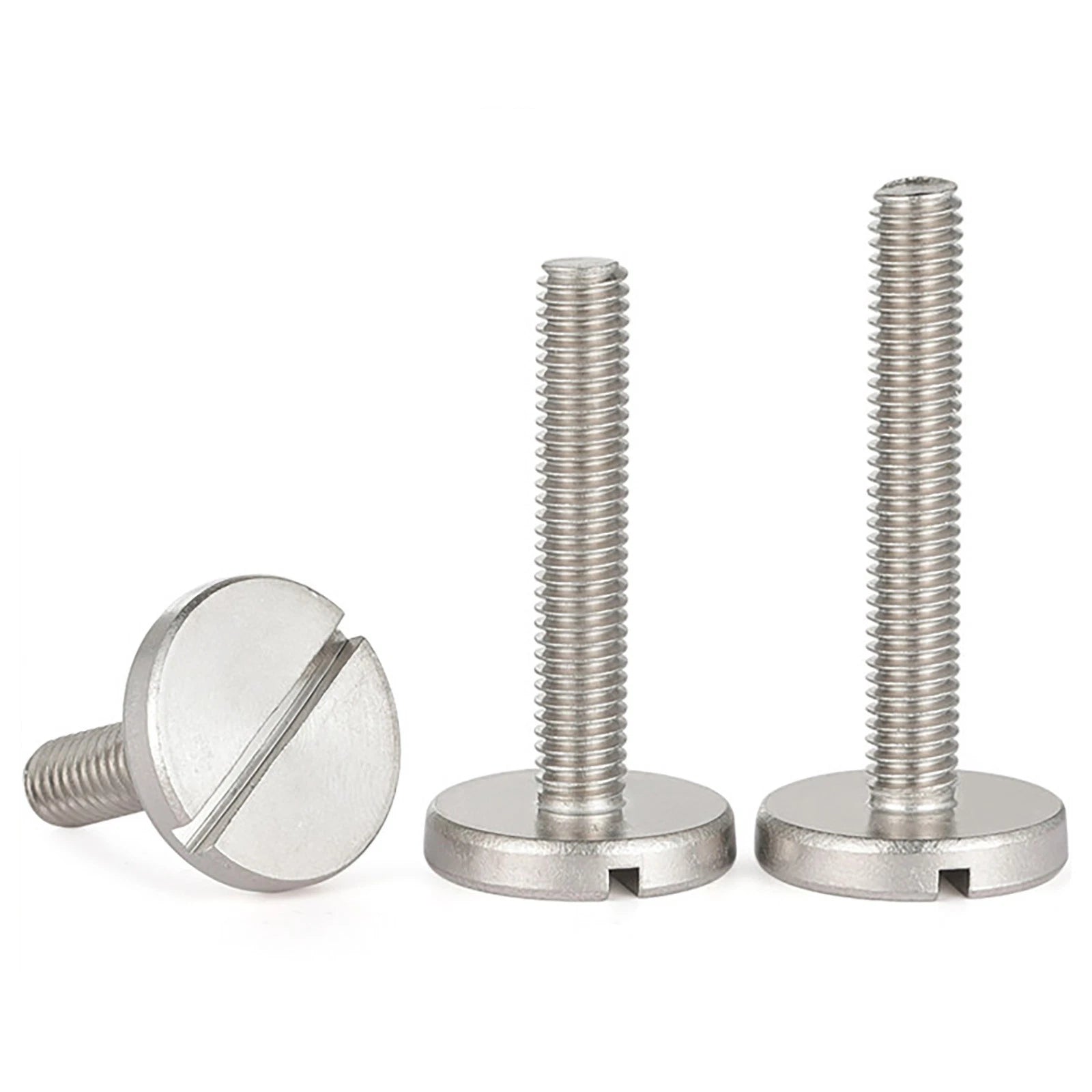 A2 Stainless Steel Slotted Large Head Machine Screws — Wide Pan Bolt DIN 921 | M2–M10