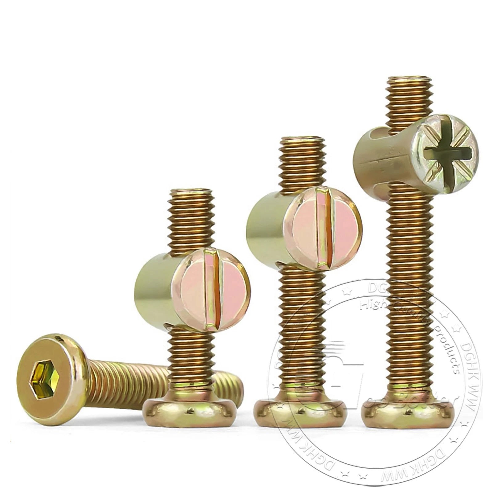 M6 M8 Galvanised Furniture Connecting Bolts with Barrel Nuts | Slotted & Phillips | 8mm–120mm