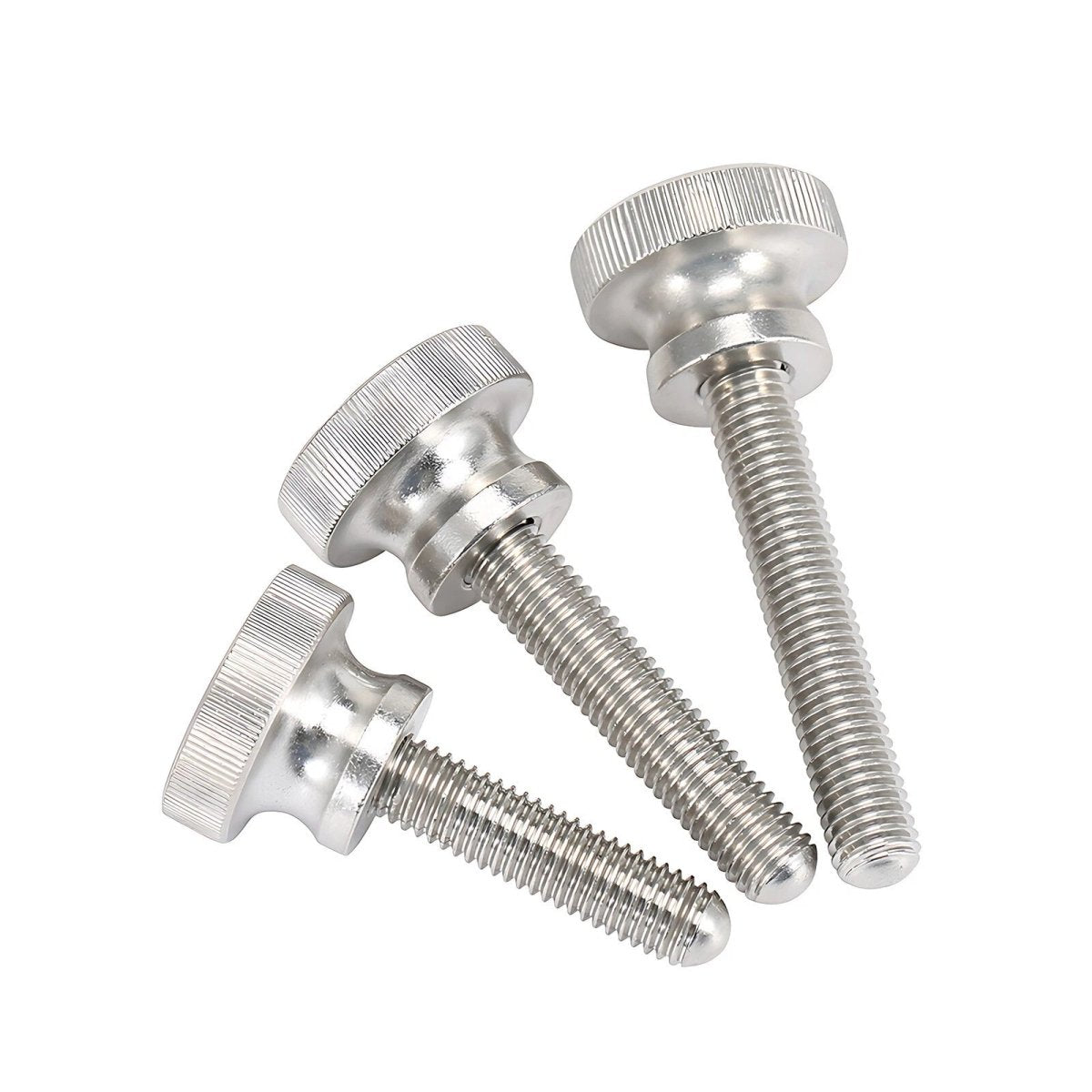 A2 Stainless Steel Knurled Thumb Screws – M2 to M10, Hand Turn Knob Bolts, 4 - 60mm Lengths - HomeDIYer