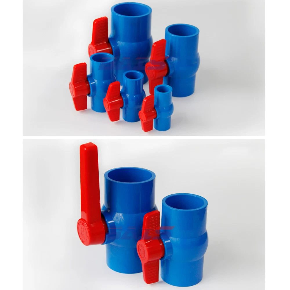 PVC Ball Valve Water Valves Solvent Weld ID 20mm - 160mm Pipe Connector Fittings