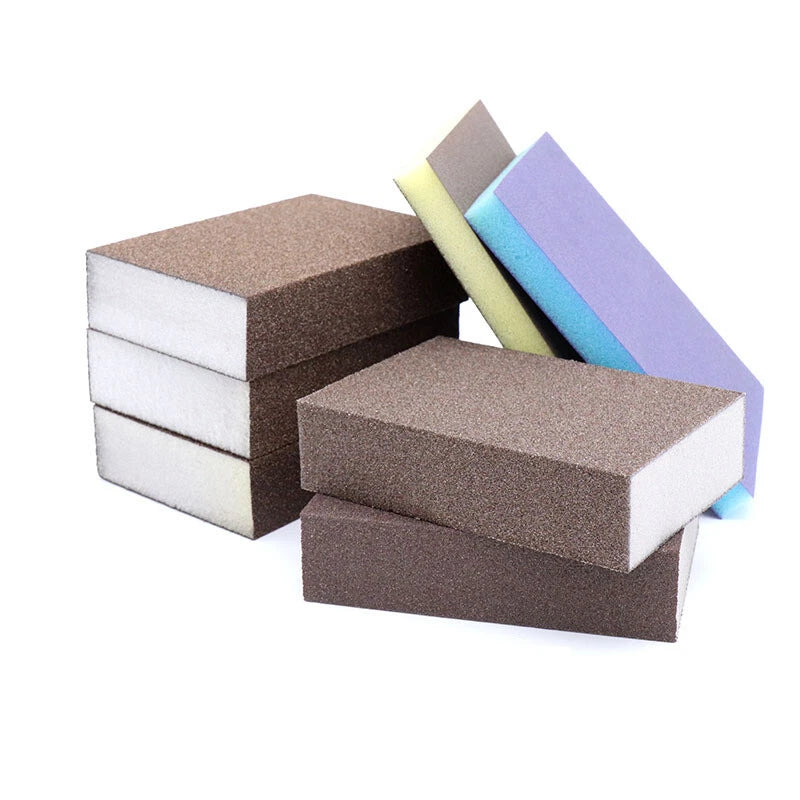 Rectangular Foam Sanding Blocks — P60 to P600 Grit Wet & Dry Sanding Sponge for Wood Metal Auto Paint
