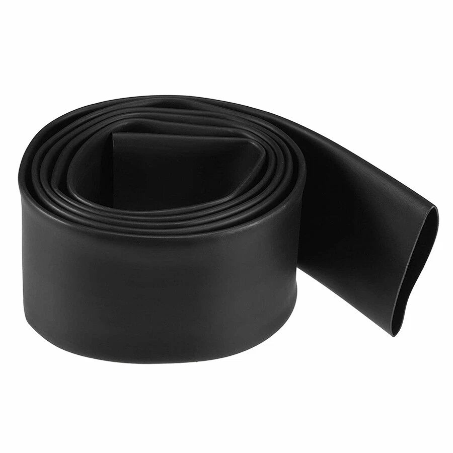 Heat Shrink Tubing 2:1 Ratio Black — 30mm to 150mm Electrical Cable Sleeving