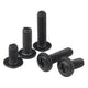 Black Zinc Flanged Button Head Machine Screws – M2 M2.5 M3 M4 M5, Phillips Drive (DIN 967)